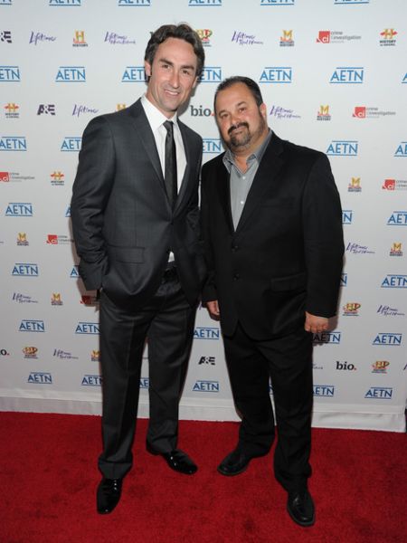 Les co-stars de la série de télé-réalité Frank Fritz et Mike Wolfe.