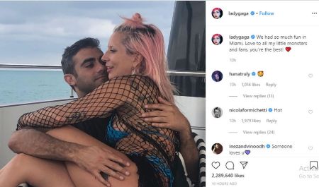 Lady Gaga made her new boyfriend official on Instagram.