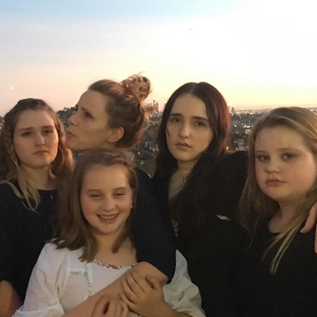 Ethan Suplee's wife Brandy and their four daughters.