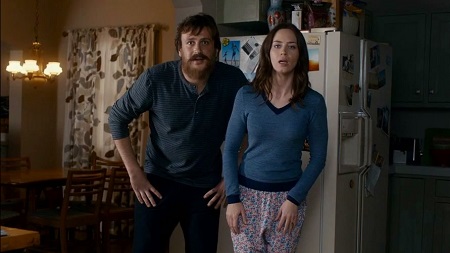 Jason Segel and Emily Blunt in 'The Five-Year Engagement'.