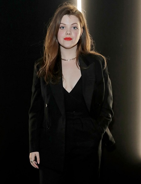 Georgie Henley attends the dunhill & Dylan Jones Pre-BAFTA party at dunhill Bourdon House on January 29, 2020, in London, United Kingdom.