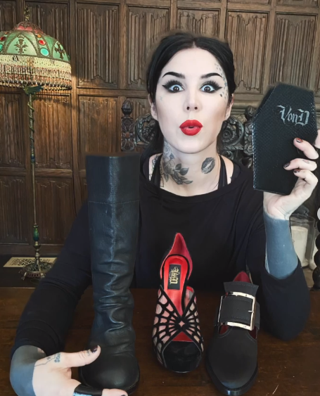 Kat Von D is a tattoo artist, model, television personality, and entrepreneur from the United States.
