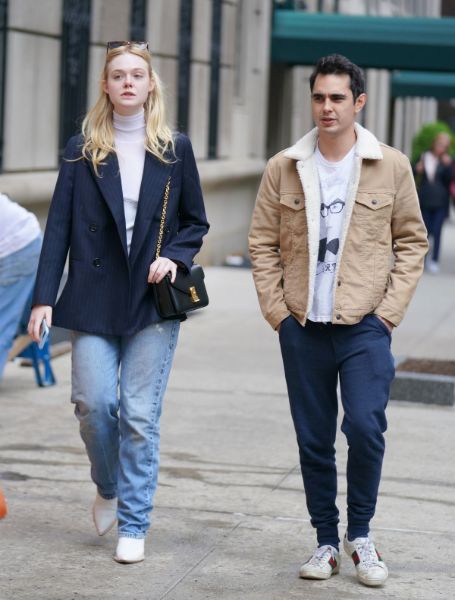 Max Minghella is with his girlfriend, Elle Fanning.