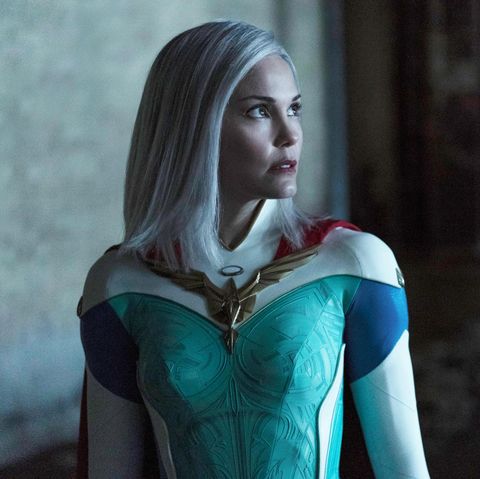 Leslie Bibb played the role of Grace Kennedy-Sampson / Lady Liberty in the series Jupiter Legacy.