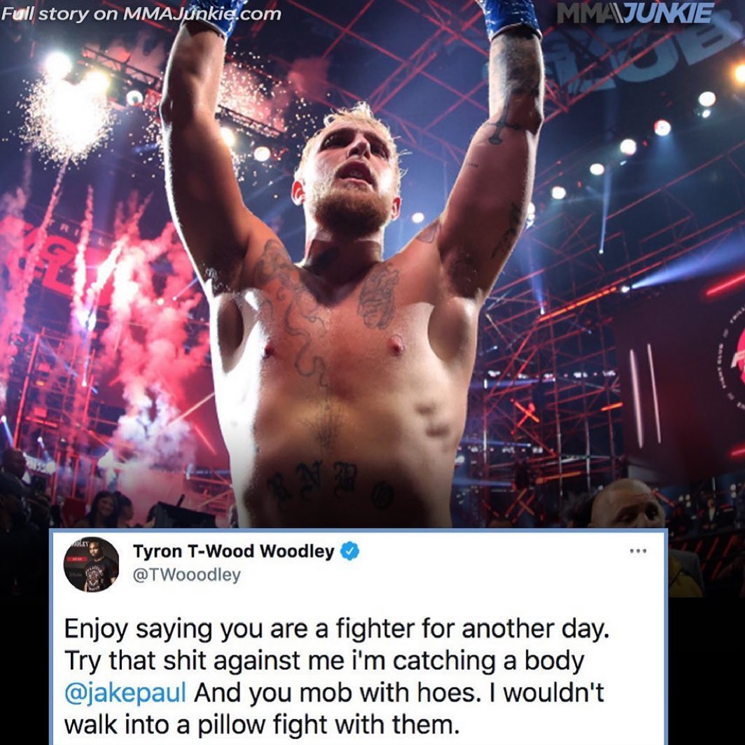 Jake Paul and Tyron Woodley are ready to get eachother on a boxing match.
