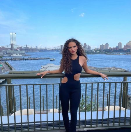 Madison Pettis in her favorite city.
