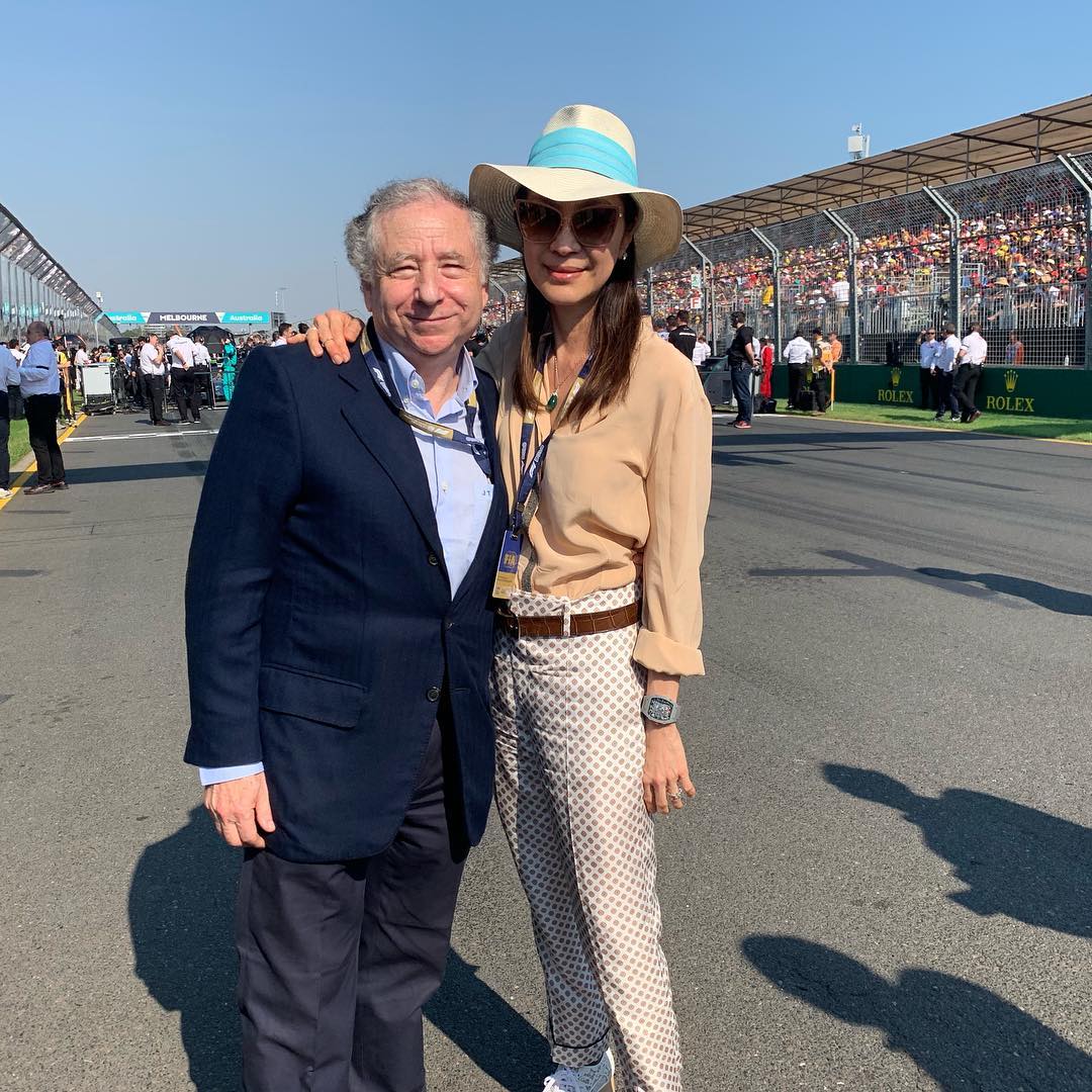 Michelle Yeoh is with her fiancé, Jean Todt.