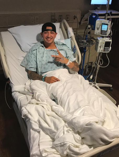 Vince Velasquez after his successful surgery.