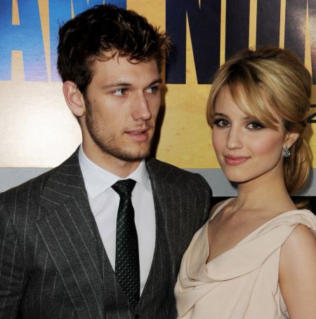Alex Pettyfer and his former girlfriend.