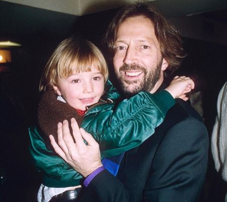 Eric Clapton with his late son, Conor Clapton