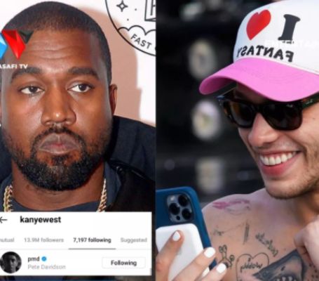 Following his social media outburst against Pete Davidson, Kanye West has followed him on Instagram.