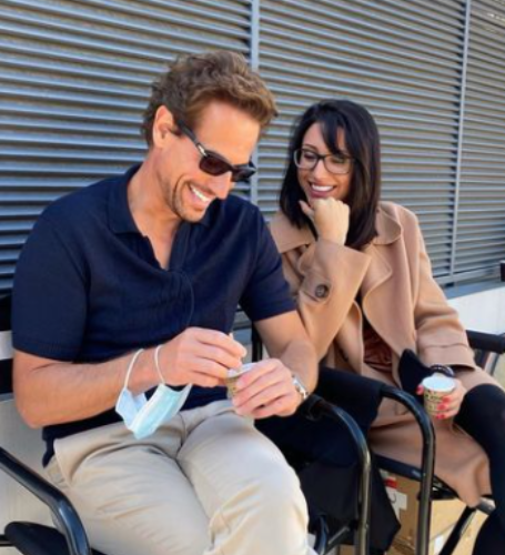 In the midst of his difficult divorce, Ioan Gruffudd thanked Bianca Wallace for letting him "smile again."