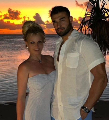 Britney Spears and fiancé Sam Asghari are said to be getting married today.