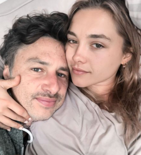 In April 2019, when Florence Pugh and Zach Braff were seen holding hands in New York City.